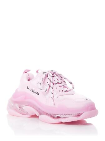 Balenciaga Triple S Women039s Pink Clear Sole Sneakers New  eBay