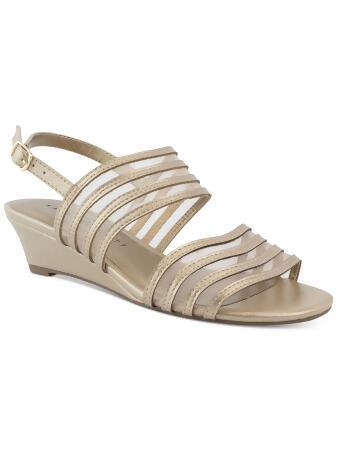 Marc Fisher Women's Zarah Wedge Dress Sandals In Gold | ModeSens