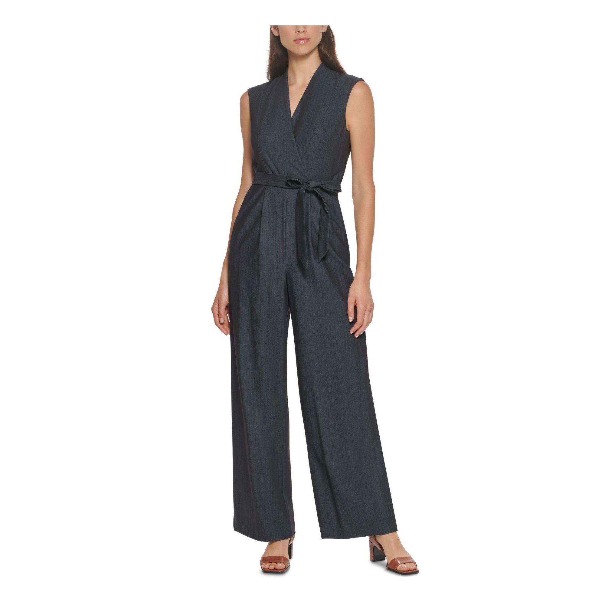Calvin klein navy jumpsuit Clearance