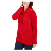 KAREN SCOTT Womens Red Heather Long Sleeve Turtle Neck Sweater XS