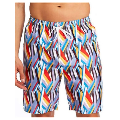 2(X)IST Mens Swimwear Orange Printed Shorts L 