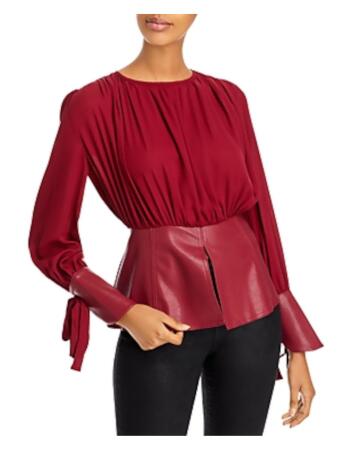 AMERI SHEER VOLUME SHIRRING TOP-