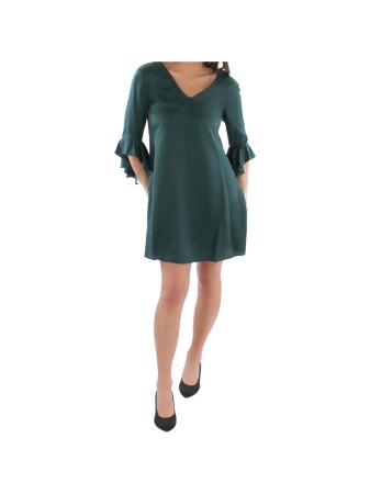 Calvin klein green bell sleeve outlet dress