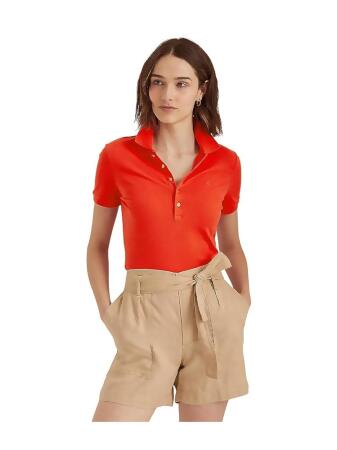 Lauren Ralph Lauren Plus-Size Piqué Polo Shirt - Macy's