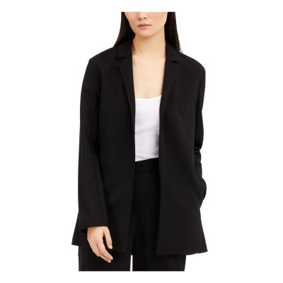 EILEEN FISHER Womens Black Pocketed Tencel Notch Collar Blazer Jacket XL 