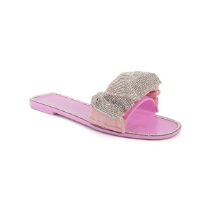 UPC 196050314980 product image for Juicy Couture Womens Pink Mixed Media Metallic Logo Embellished Hollyn Round Toe | upcitemdb.com