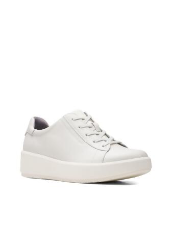 Clarks womens 2024 leather sneakers