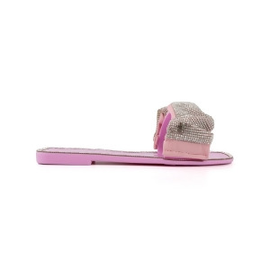 UPC 196050314997 product image for Juicy Couture Womens Pink Mixed Media Metallic Logo Embellished Hollyn Round Toe | upcitemdb.com