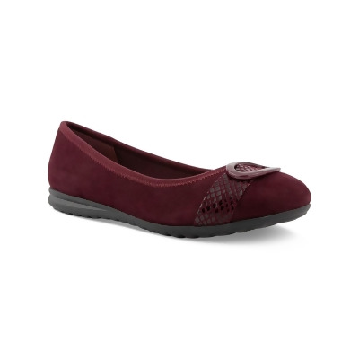 KAREN SCOTT Womens Burgundy Cushioned Tashelle Round Toe Slip On Flats Shoes 5.5 M 
