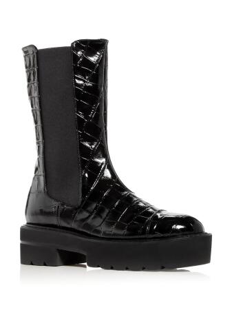 Stuart weitzman croc online boots