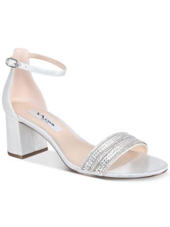 Womens Tansy Silver Slingback Mid-heel Dress Pump | Nina Shoes