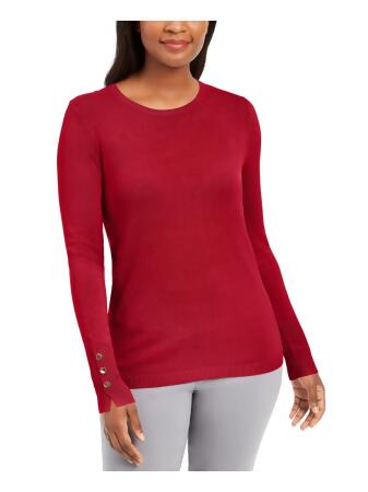 JM Collection Women's Red Plus Size Clothing