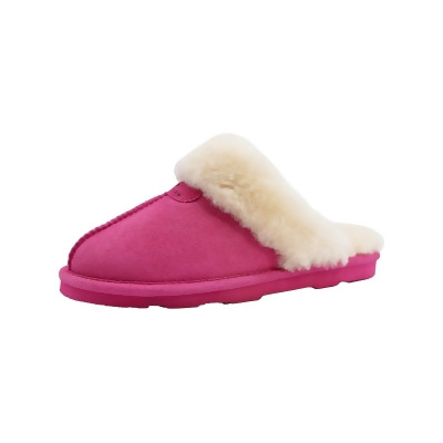 BEAR PAW Womens Pink Cushioned Loki I Round Toe Slip On Leather Slippers Shoes 13 