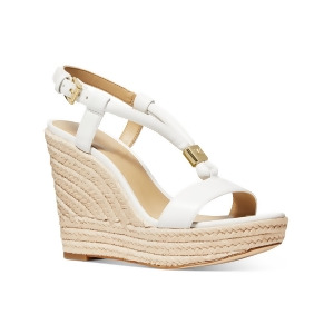 UPC 196108732377 product image for Michael Michael Kors Womens White 1-1/2 Platform Wishbone Strap Padded Annie Rou | upcitemdb.com