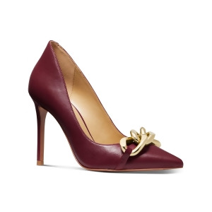 UPC 195512620935 product image for Michael Michael Kors Womens Burgundy Chain Accent Cushioned Scarlett Pointed Toe | upcitemdb.com