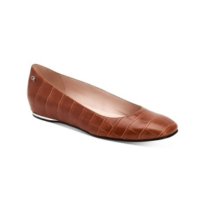 UPC 194060228976 product image for Calvin Klein Womens Brown Croc Metallic Heel Accent Hidden Heel Padded Heidy Squ | upcitemdb.com