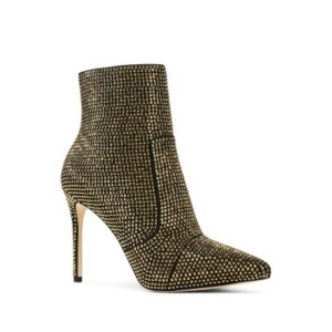 UPC 196238281288 product image for Michael Michael Kors Womens Gold Mixed Media Rhinestone Padded Rue Pointed Toe S | upcitemdb.com