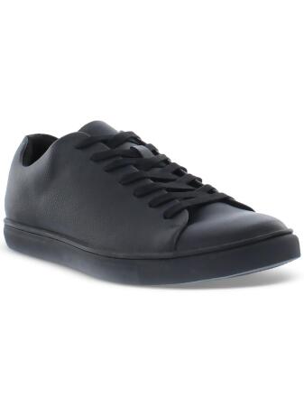 REACTION KENNETH COLE Mens Black Padded Collar And Tongue Padded Tedder Round Toe Lace-Up Sneakers Shoes 7 M