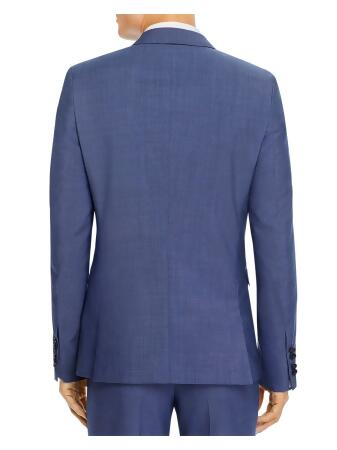 HUGO BOSS Mens Blue Single Breasted, Wool Blend Suit Jacket 38R alternate image