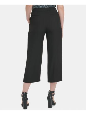 DKNY Womens Black Wear To Work Cropped Pants 4