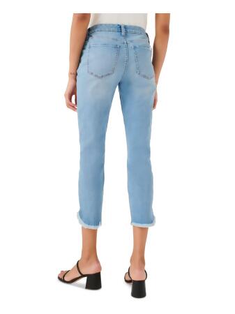 Jen 7 By 7 For All Mankind Womens Blue Pocketed Skinny Jeans 18 alternate image
