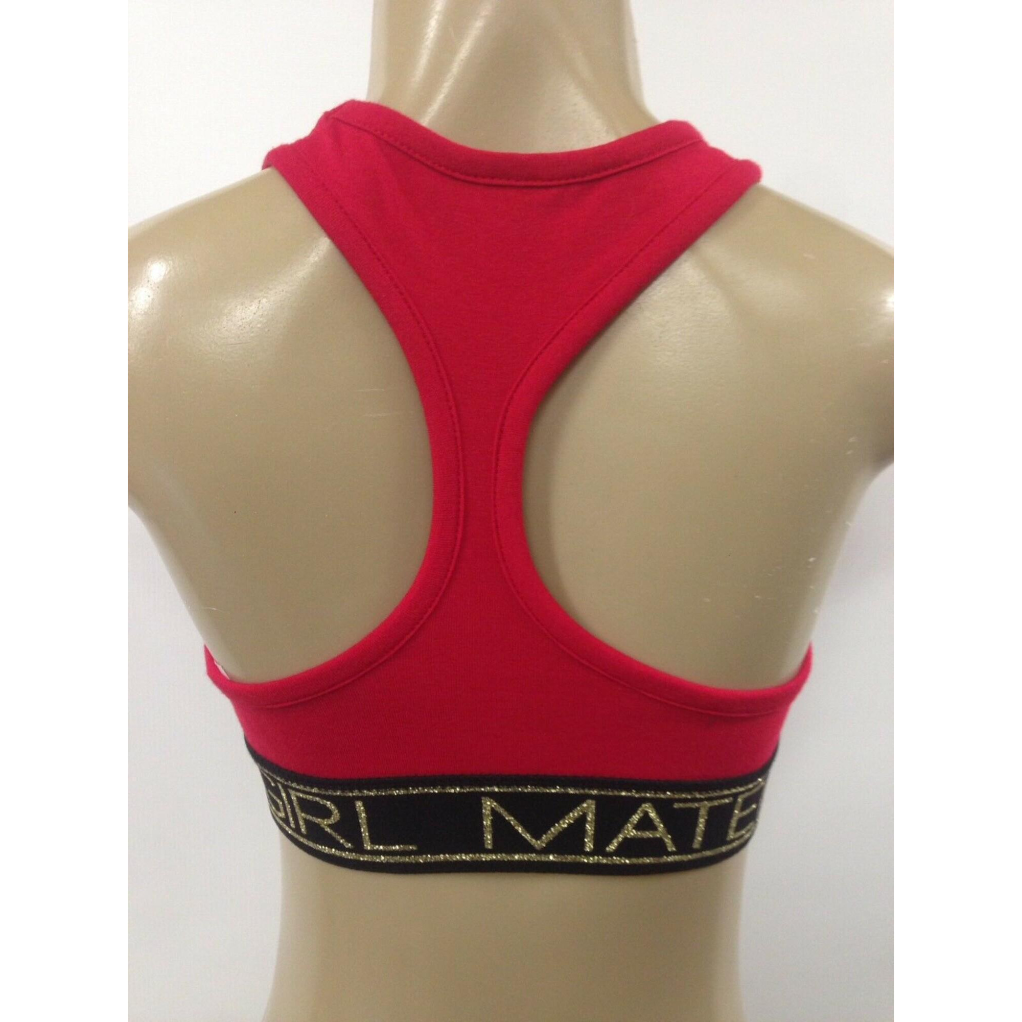 MATERIAL GIRL Intimates Red Cotton Racerback Everyday Sports Bra Juniors Size: S alternate image