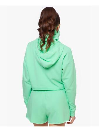 BAM BY BETSY & ADAM Womens Green Stretch Long Sleeve Hoodie Top M alternate image