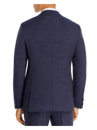 HUGO BOSS Mens Astian Melange Navy Single Breasted, Slim Fit Wool Blend Suit Separate Blazer Jacket 42L alternate image