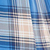 ULTRA FLIRT Womens Blue Plaid Cuffed Sleeve Point Collar Short Fit + Flare Dress Juniors XS alternate image