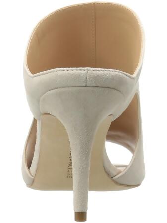 POUR LA VICTOIRE Womens Sand Beige Cutouts Cushioned Zandra Peep Toe Stiletto Slip On Leather Dress Heeled Mules Shoes 6.5 alternate image