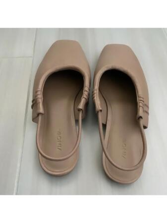 VINCE. Womens Brown Slingback Padded Cadya Square Toe Slip On Leather Mules 5.5 M alternate image