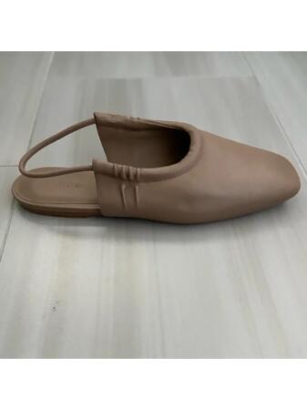 VINCE. Womens Brown Slingback Padded Cadya Square Toe Slip On Leather Mules 5.5 M alternate image