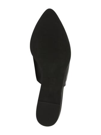 BCBGENERATION Womens Black Chain Detailing Goring Flexible Sole Cushioned Lanni Pointed Toe Slip On Leather Mules 5.5 M alternate image