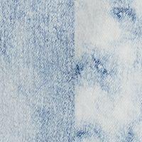 FRAYED Womens Blue Pocketed Zippered Button Closure Elastic Waist Raw Color Block Cropped Jeans 30 alternate image