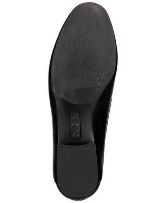 ALFANI Womens Black Hardware At Vamp Goldii Round Toe Slip On Loafers Shoes  7.5 M