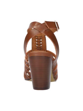 BELLA VITA Womens Tan Brown Adjustable Padded Lissie Round Toe Block Heel Buckle Dress Sandals Shoes 10 WW alternate image