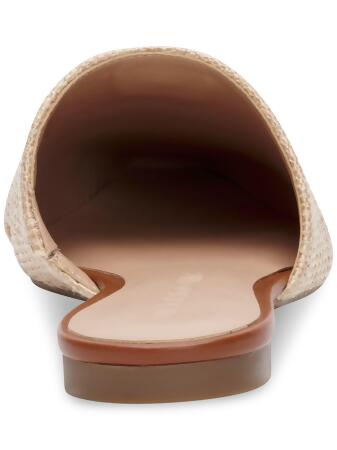MATEO BY INC Womens Beige Woven Goring The Negril Square Toe Slip On Mules 9.5 M alternate image