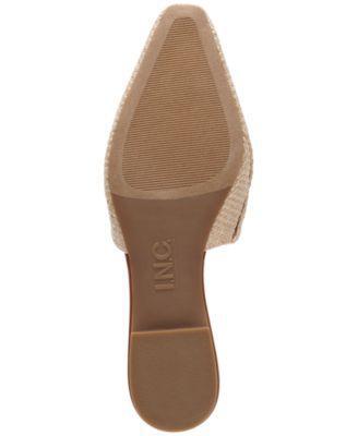 MATEO BY INC Womens Beige Woven Goring The Negril Square Toe Slip On Mules 9.5 M alternate image