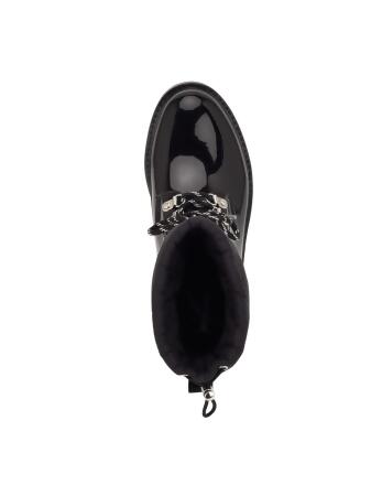CALVIN KLEIN JEANS Womens Black Rain Lug Sole Water Resistant Eloy Round Toe Block Heel Lace-Up Rain Boots 10 M alternate image