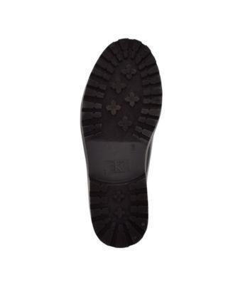 CALVIN KLEIN JEANS Womens Black Rain Lug Sole Water Resistant Eloy Round Toe Block Heel Lace-Up Rain Boots 10 M alternate image