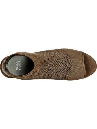 EILEEN FISHER Womens Brown 1" Platform Ankle Strap Stretch Warrick Round Toe Wedge Slip On Sandals 6.5 M alternate image