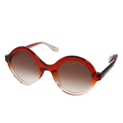 【Vivienne Westwood】 英國薇薇安魏斯伍德不規則造型太陽眼鏡(橘紅) VW966 S03 