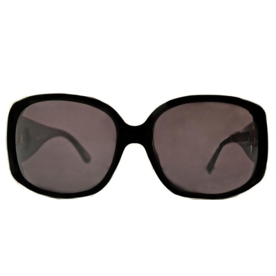 【LOEWE】西班牙皇室品牌羅威圓形貴氣經典LOGO太陽眼鏡(黑) SLW695-0700 