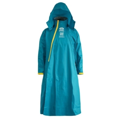 【雨洋工坊X機能雨衣】(背包款)去去雨水走PIUS斜開雙拉鍊專利連身式雨衣 太平洋藍 