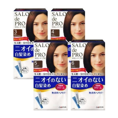 日本DARIYA塔莉雅 沙龍級無味型白髮染髮劑(多色任選4入) 