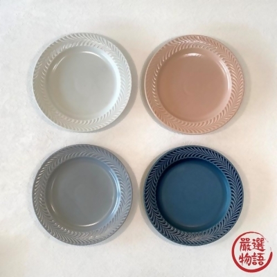 日本製 波佐見燒 陶瓷碗盤 迷迭香造型 餐盤｜小盤 水果盤 點心盤 沙拉盤 陶瓷盤 盤子 碗盤 