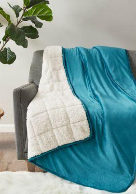 Sleep Philosophy Velvet To Berber Weighted Blanket - 12 Lb ...