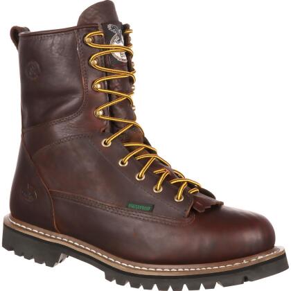 Georgia Boot Waterproof Lace-To-Toe Work Boot
