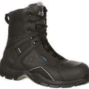 Rocky 1st Med Carbon Fiber Toe Puncture-Resistant Side-Zip Waterproof Public Service Boot