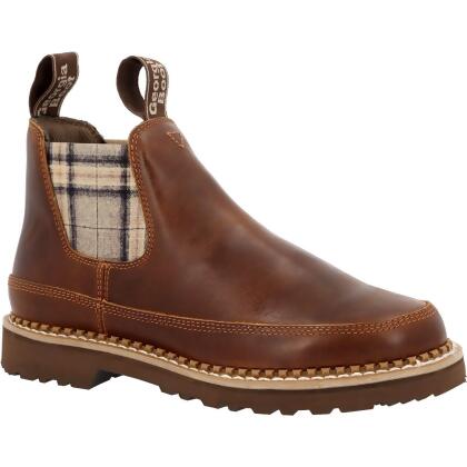Georgia Boot Women's Plaid Chelsea Romeo Shoe 